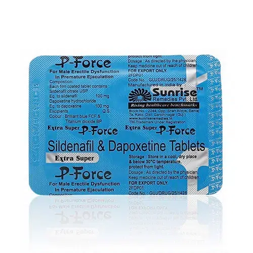 必利吉(藍P)Extra Super P-Force 鋁箔藍字包裝正面圖