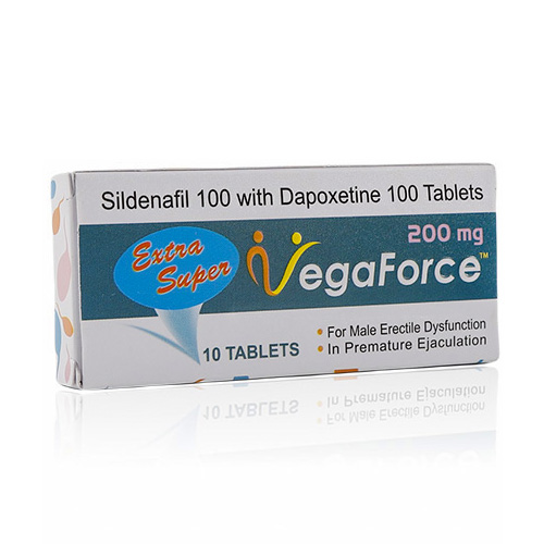 超級雙效威而鋼藍蝌蚪 Extra Super VegaForce 200mg 外盒正面