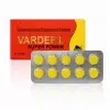 超級雙效樂威壯 K金 Vardefil Super Power 160mg 外盒與黃色藥錠